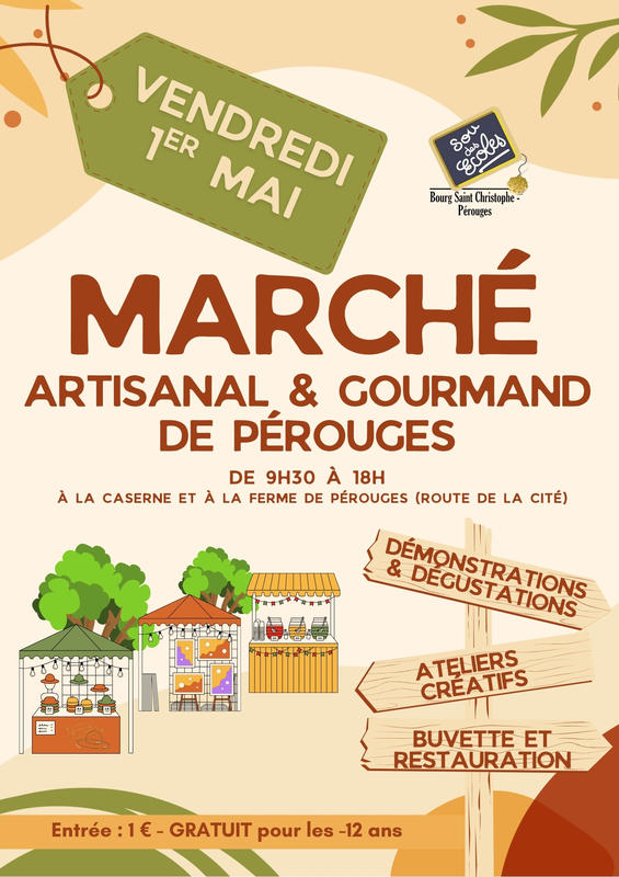 Marché artisanal et gourmand du 1er mai