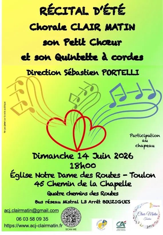 Concert - Chorale Clair Matin