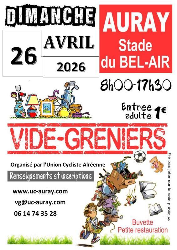 Vide greniers de l'union cycliste alréenne