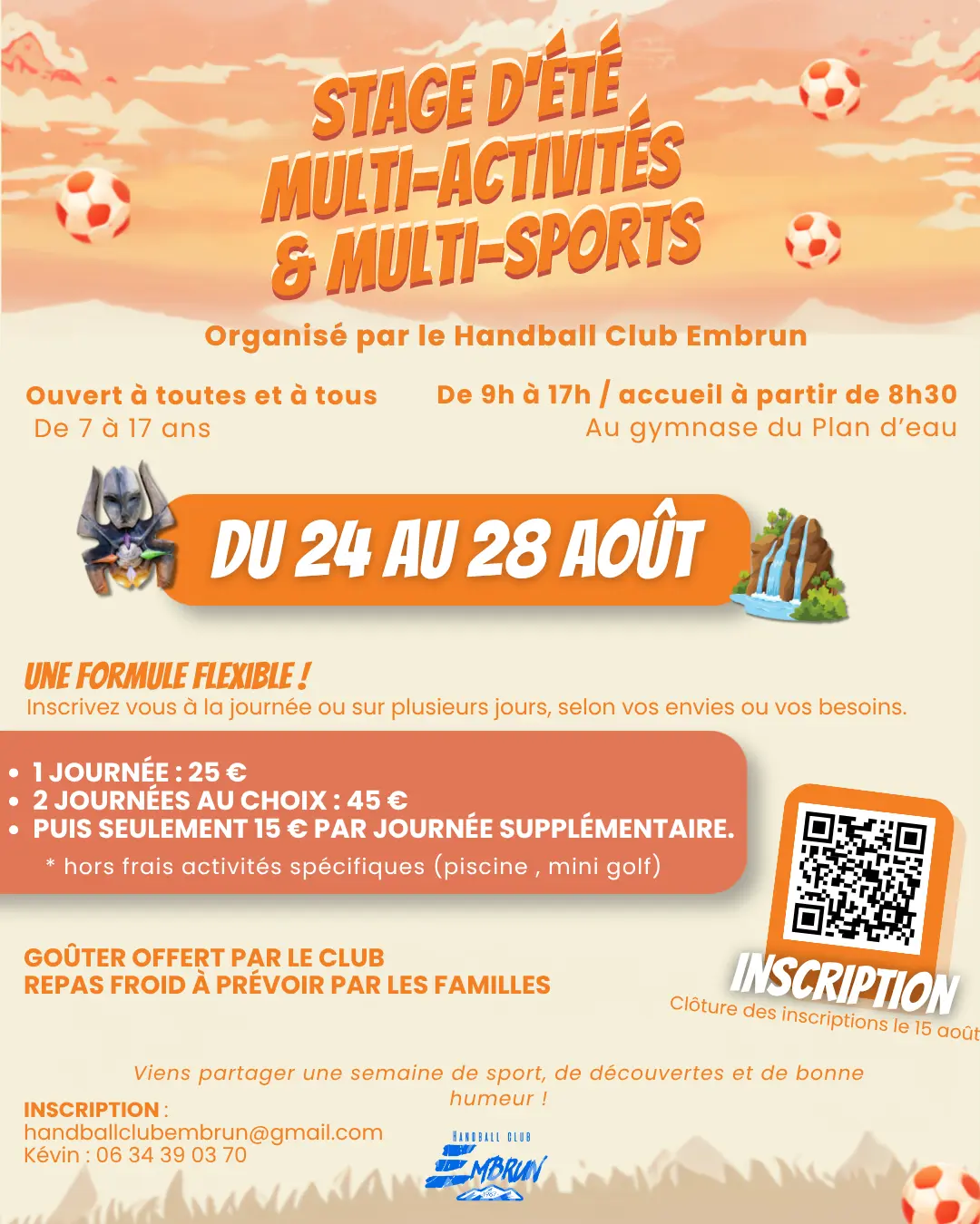 Stage multi-activités et multi-sports