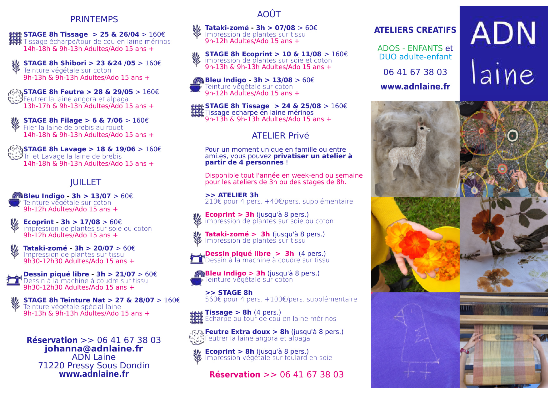 Stage de tissage : écharpe ou tour de cou