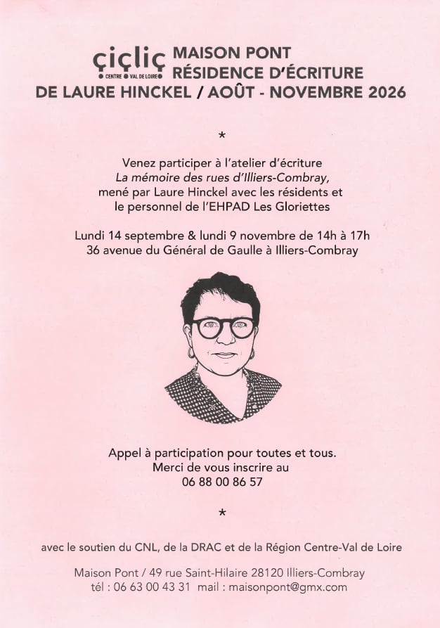 Atelier d'écriture "La mémoire des rues d'Illiers-Combray" par Laure Hinckel