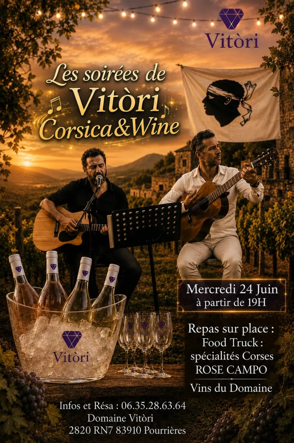 Concert Corsica & Wine au Domaine Vitori
