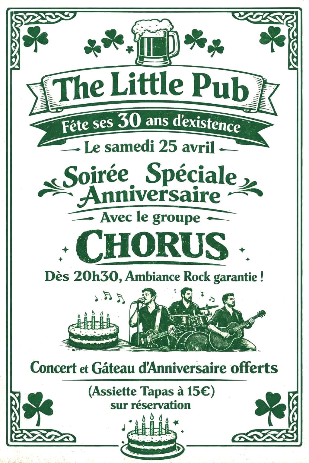 Soirée 30 ans du Little Pub