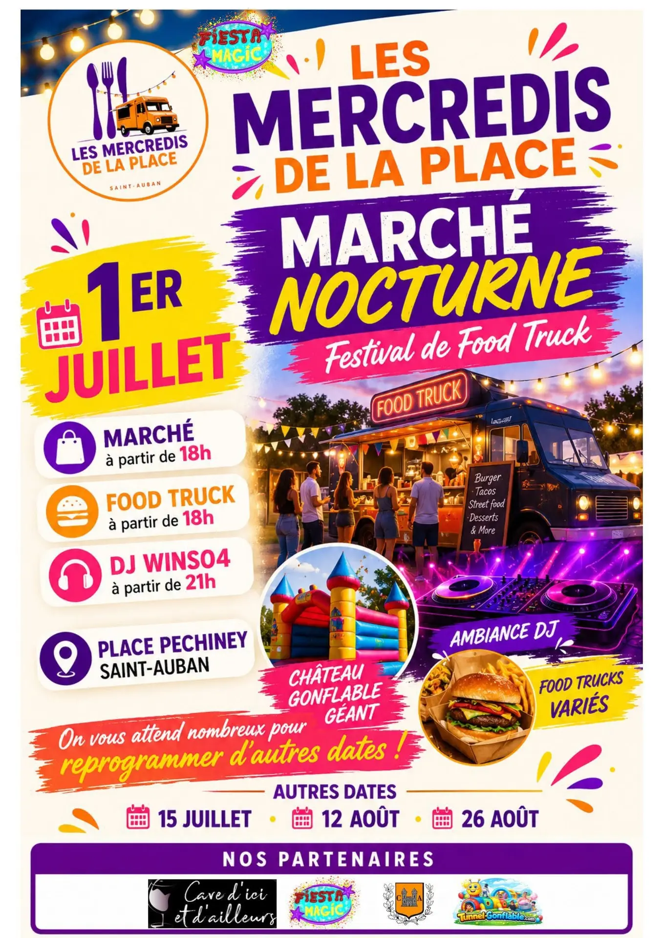 Marché nocturne à Saint-Auban