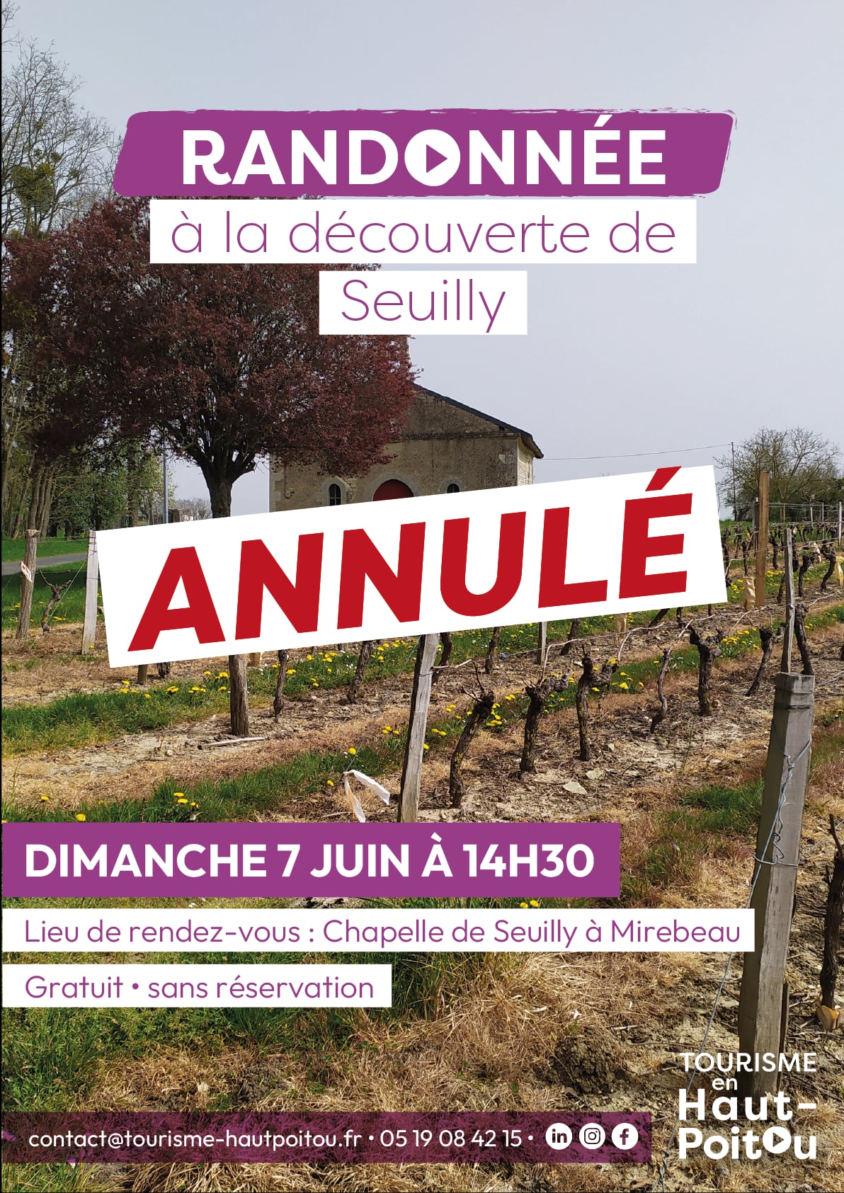 ANNULÉ - Les visites d'Anthony : randonnée à Seuilly