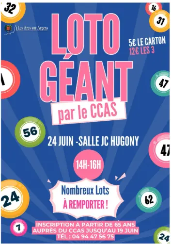 Loto géant par le CCAS