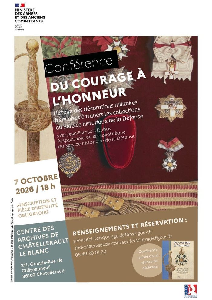 Du courage à l'honneur. Histoire des décorations militaires françaises à travers les collection du Service historique de la Défense