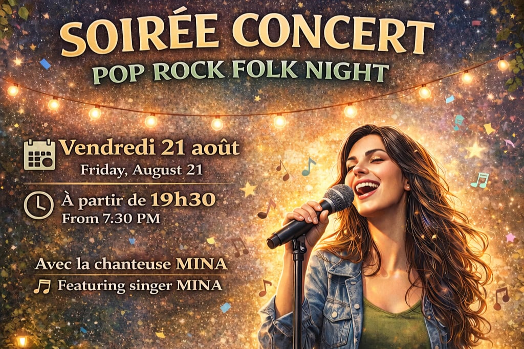 Soirée clôture de saison avec Mina