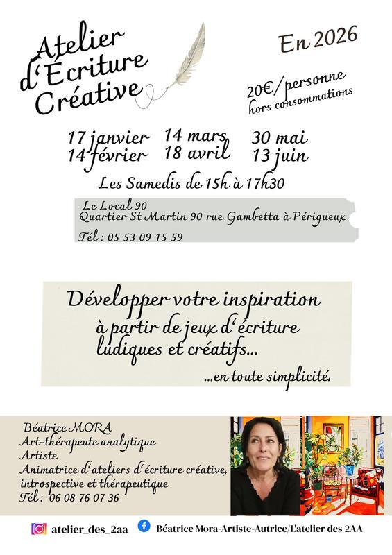 Atelier d'écriture créative - Local 90