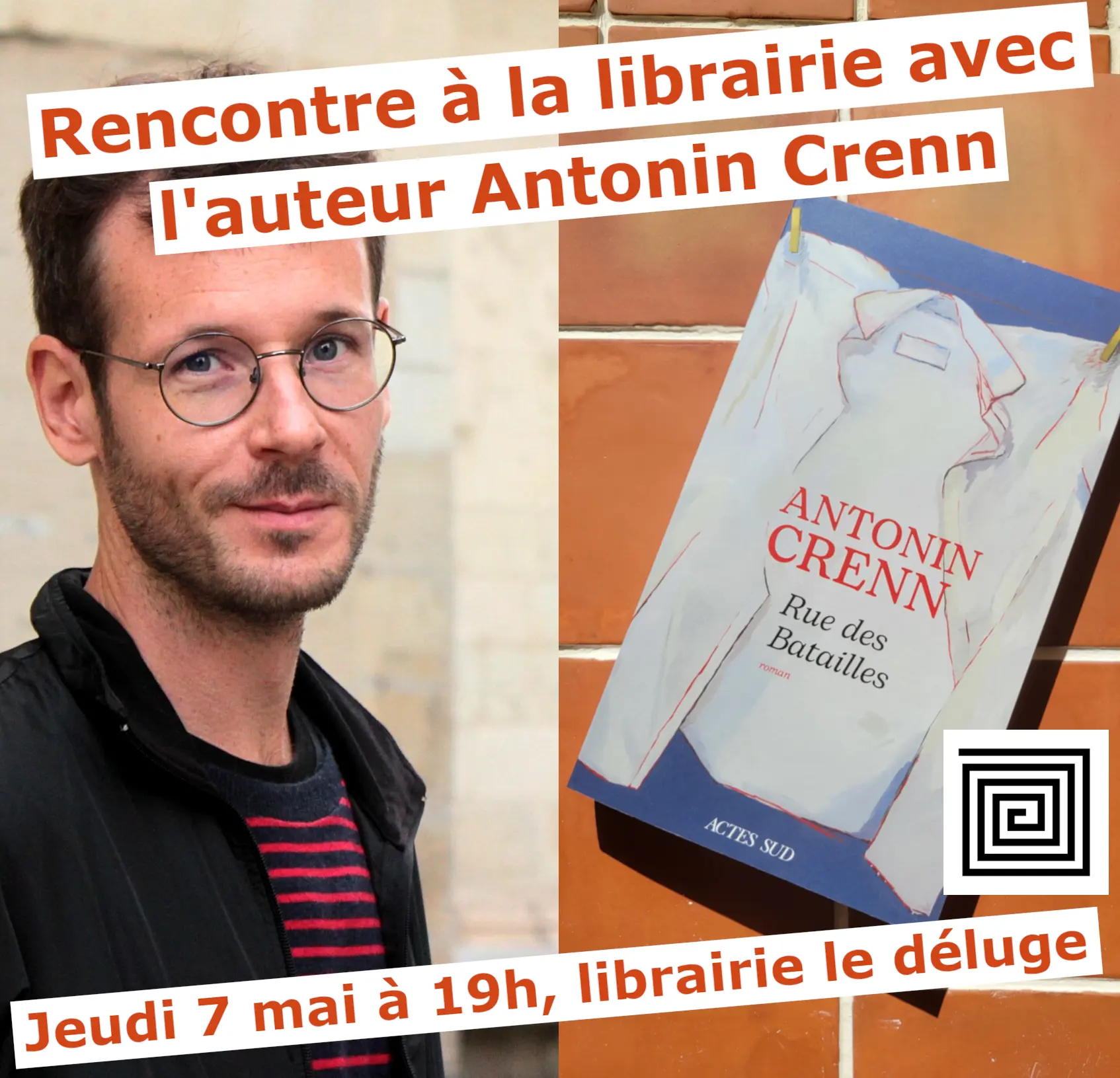 Rencontre à la librairie avec l'auteur Antonin Crenn