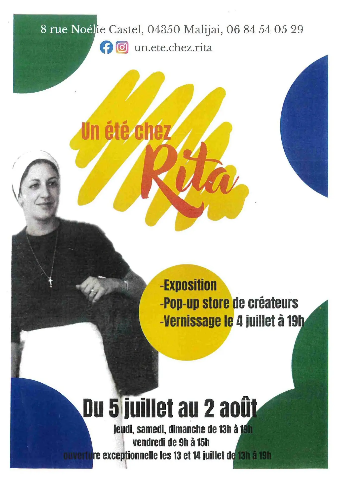 Exposition « Un été chez Rita »