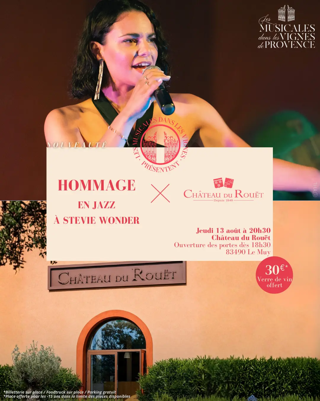 Les Musicales dans les Vignes - Château du Rouët - Hommage en jazz à Stevie Wonder