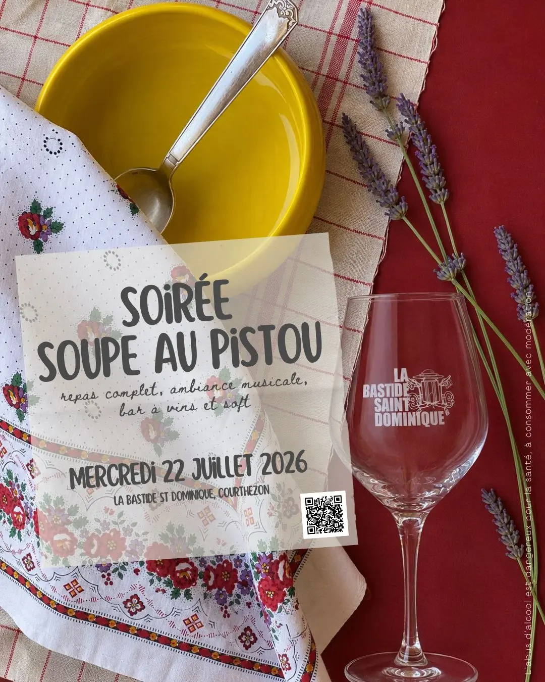 Soirée Soupe au Pistou à la Bastide Saint Dominique