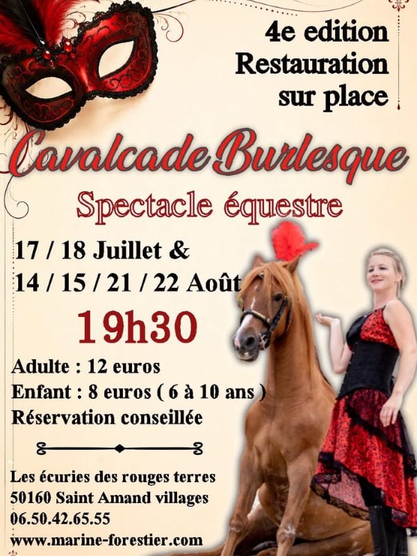 Spectacle équestre " Calvacade burlesque"
