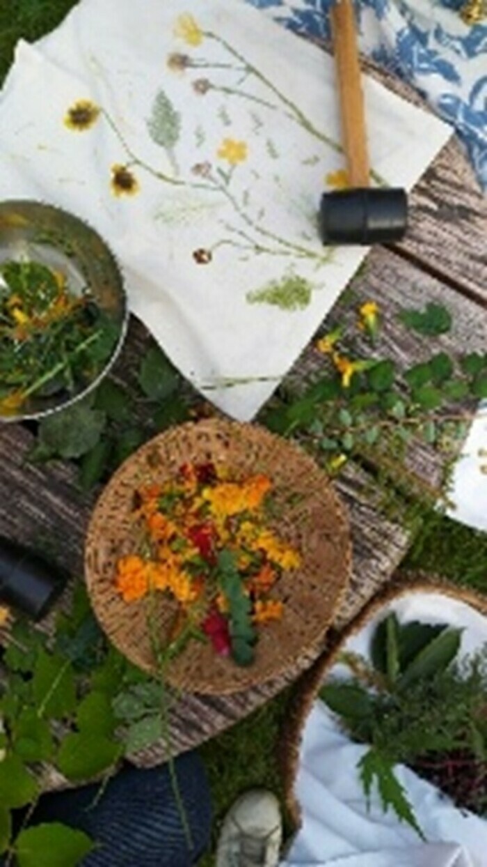 Atelier d’été : de la nature à l’empreinte végétale (tataki-zomé)