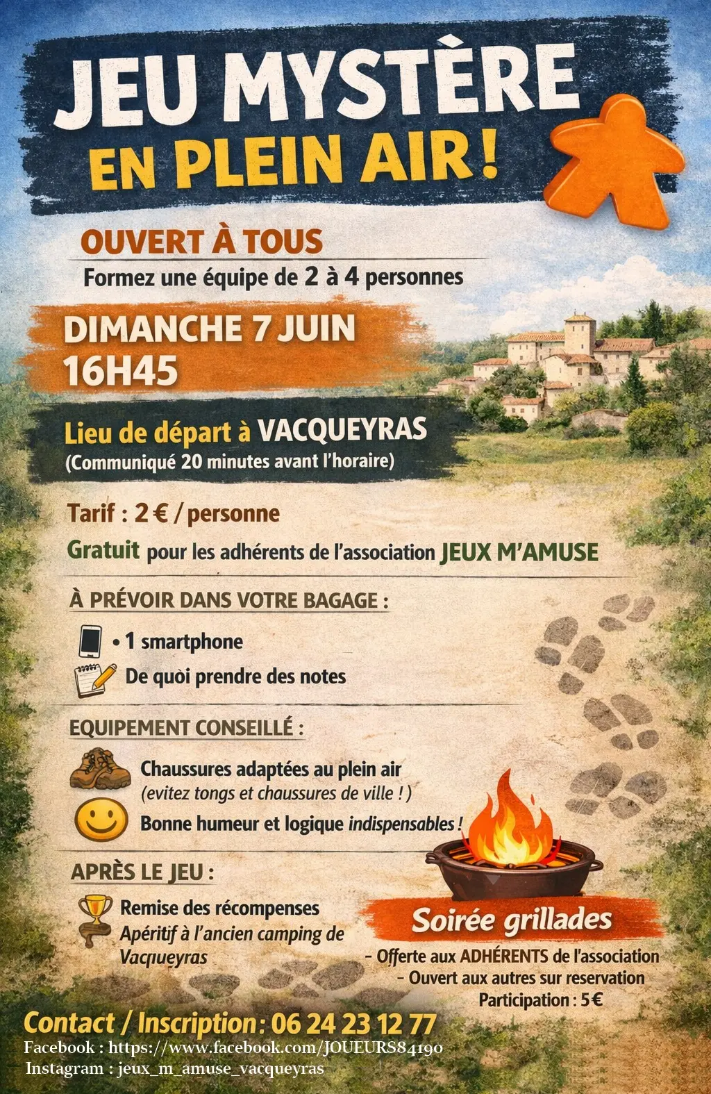 Jeu mystère en plein air