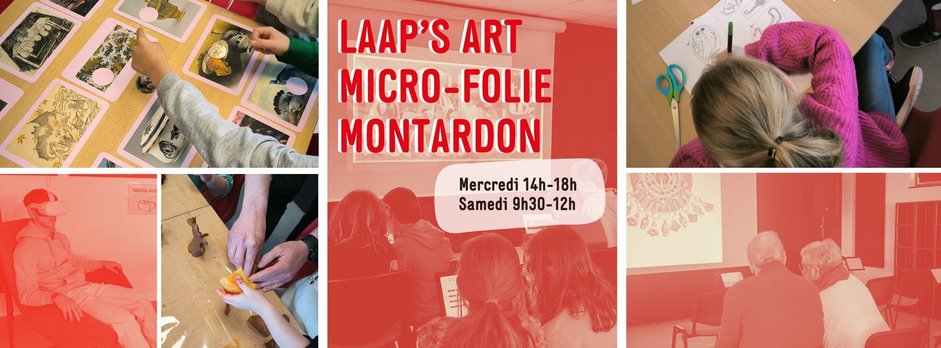 Musée numérique, atelier Croche'thé et créatif, à la Micro-Folie