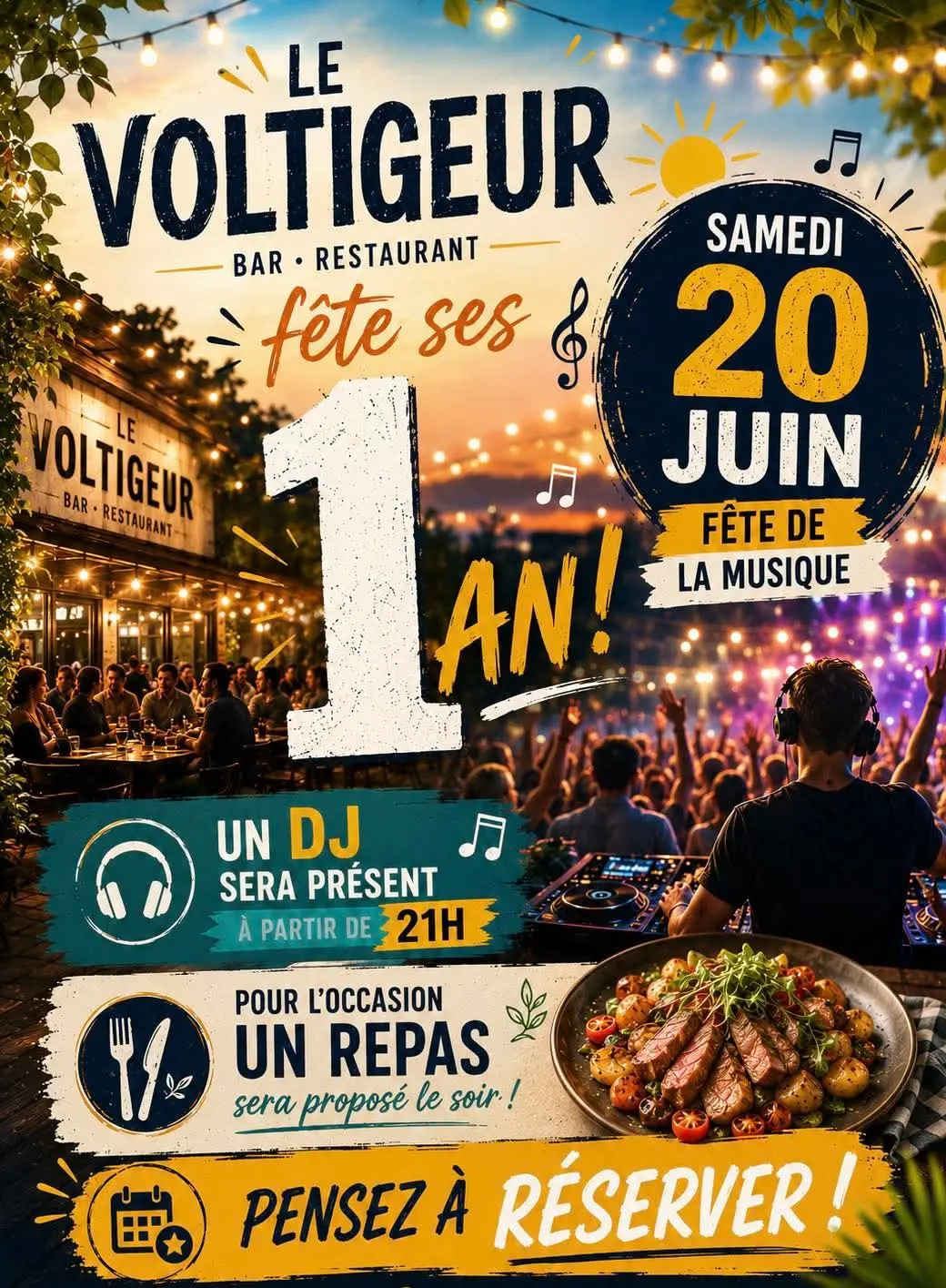 Le voltigeur fête ses 1 an