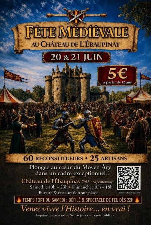 Fête médiévale au Château de l'Ebaupinay