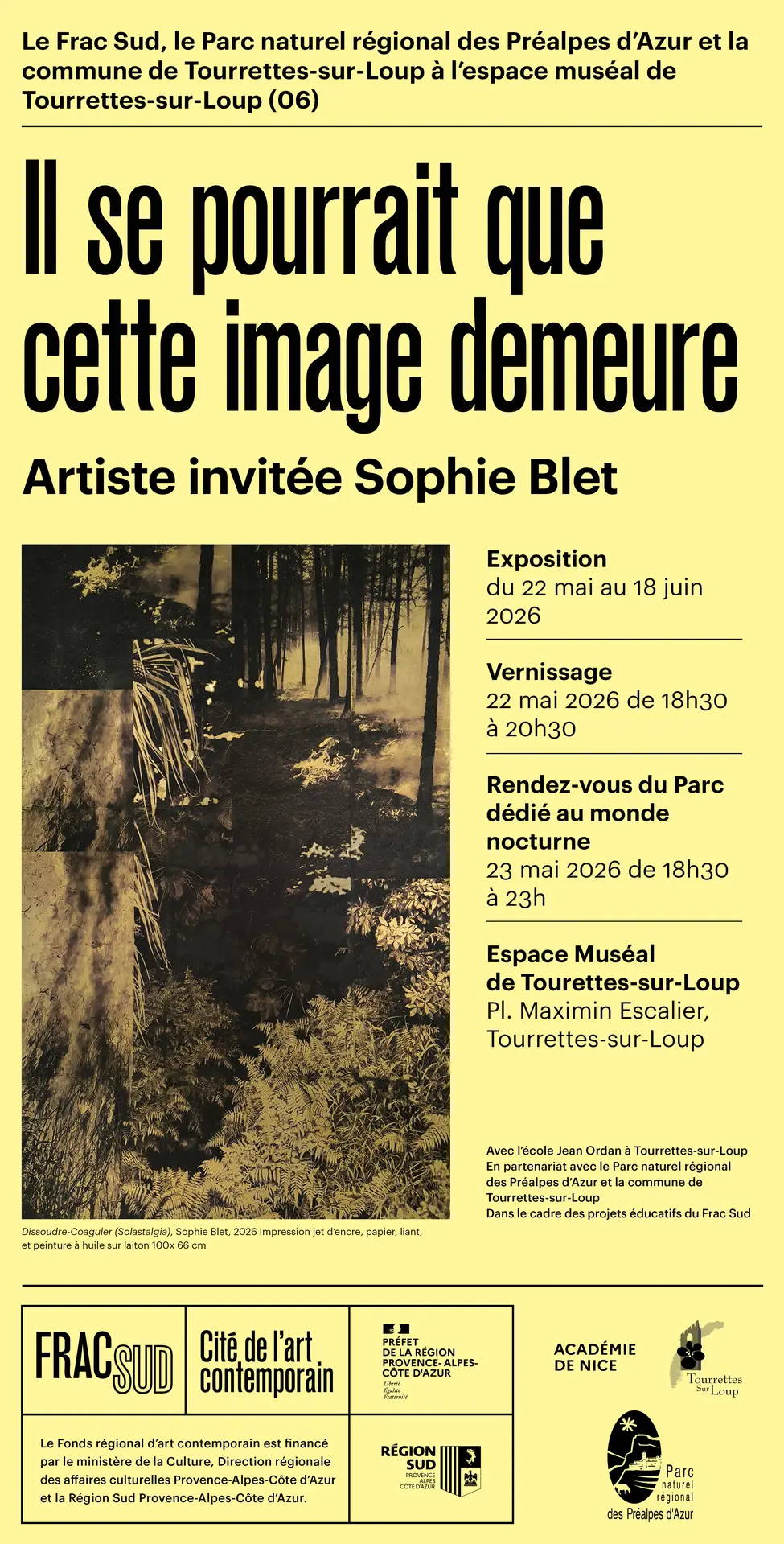 Exposition : Il se pourrait que cette image demeure