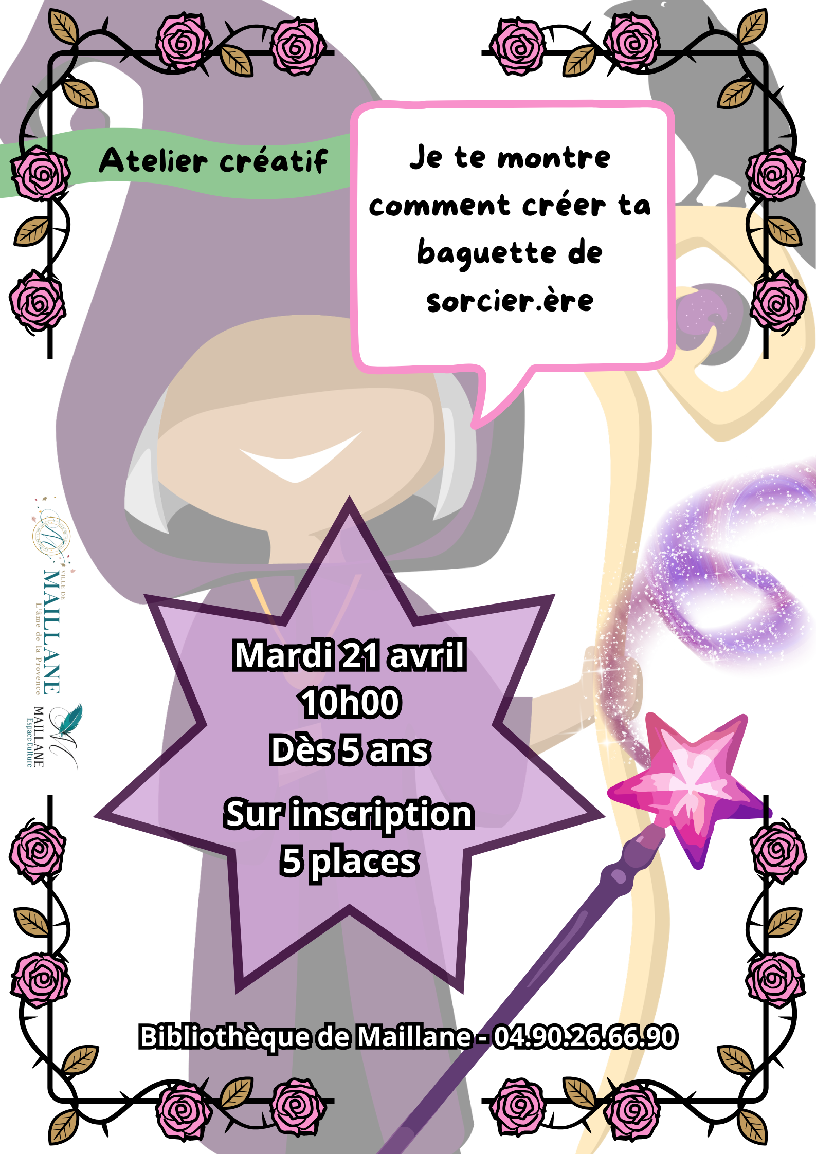 Atelier Créatif - Baguette de sorcière