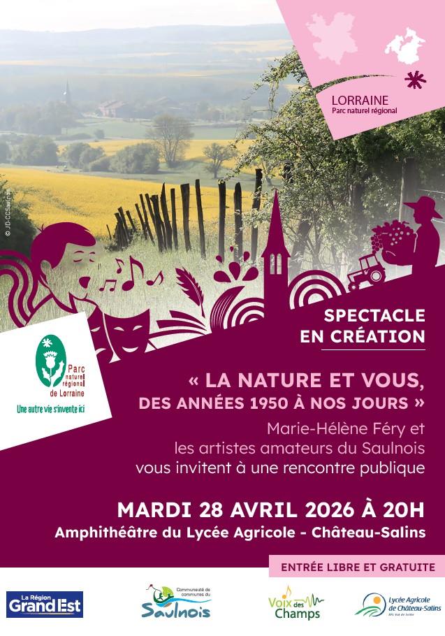 Rencontre publique création du spectacle 'La nature et vous'