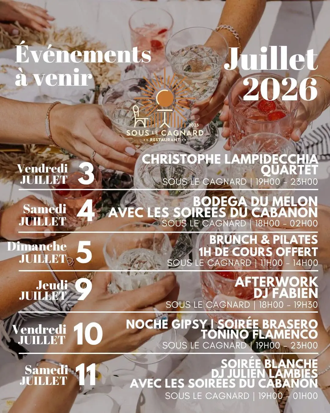 Soirée Blanche avec DJ Julien Lambies au Sous le cagnard