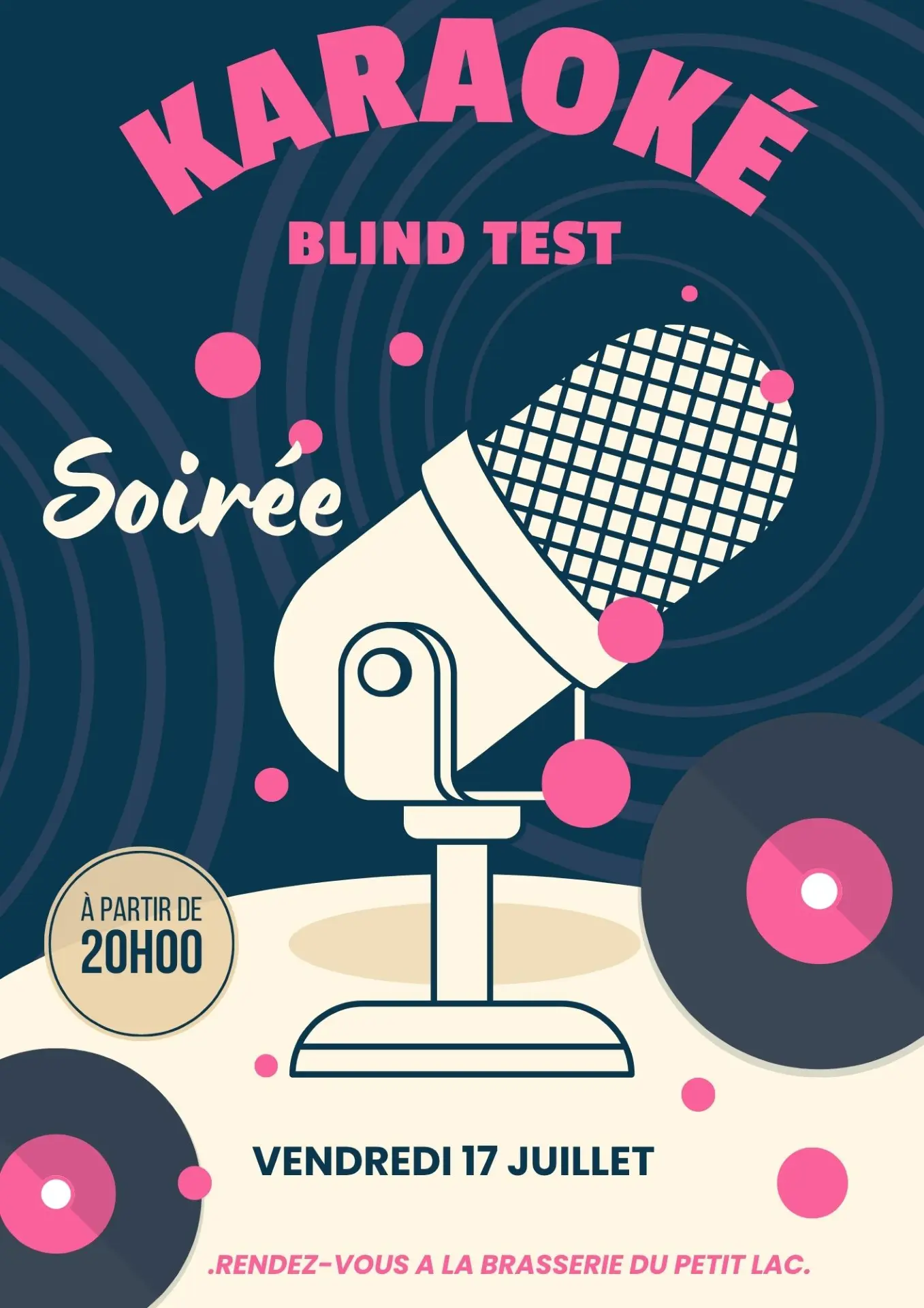 Soirée Blind Test et Karaoké à la Brasserie du Petit Lac !