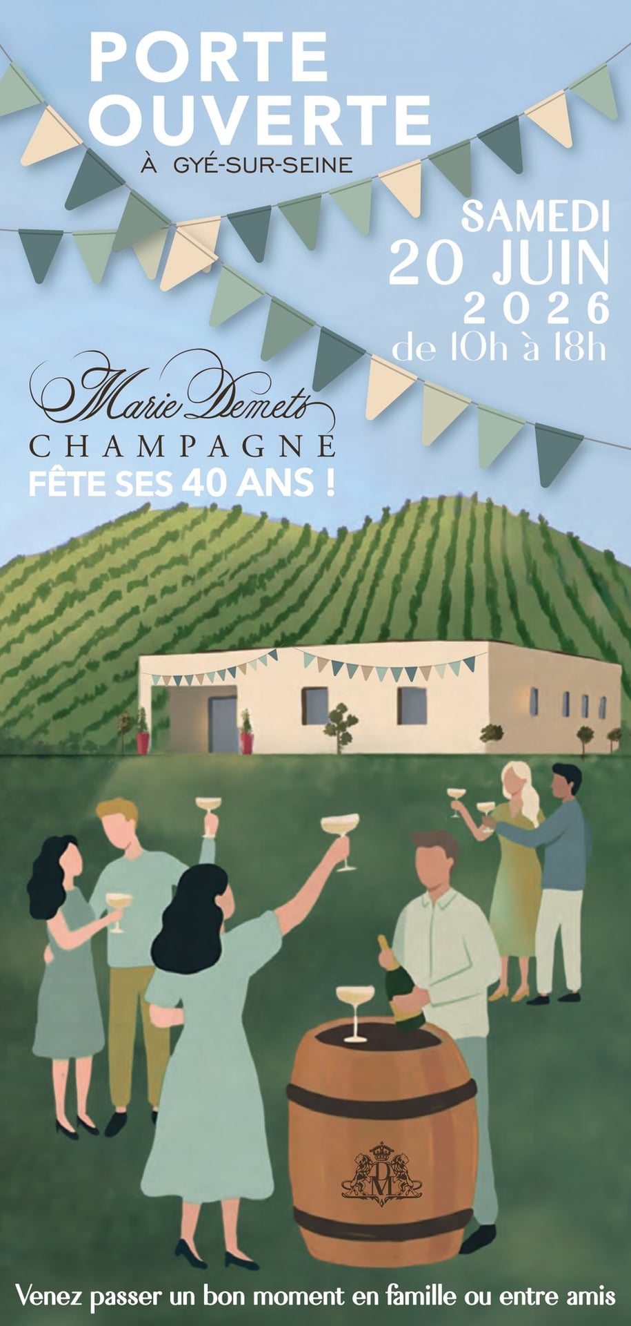 40 ans du Champagne Marie Demets