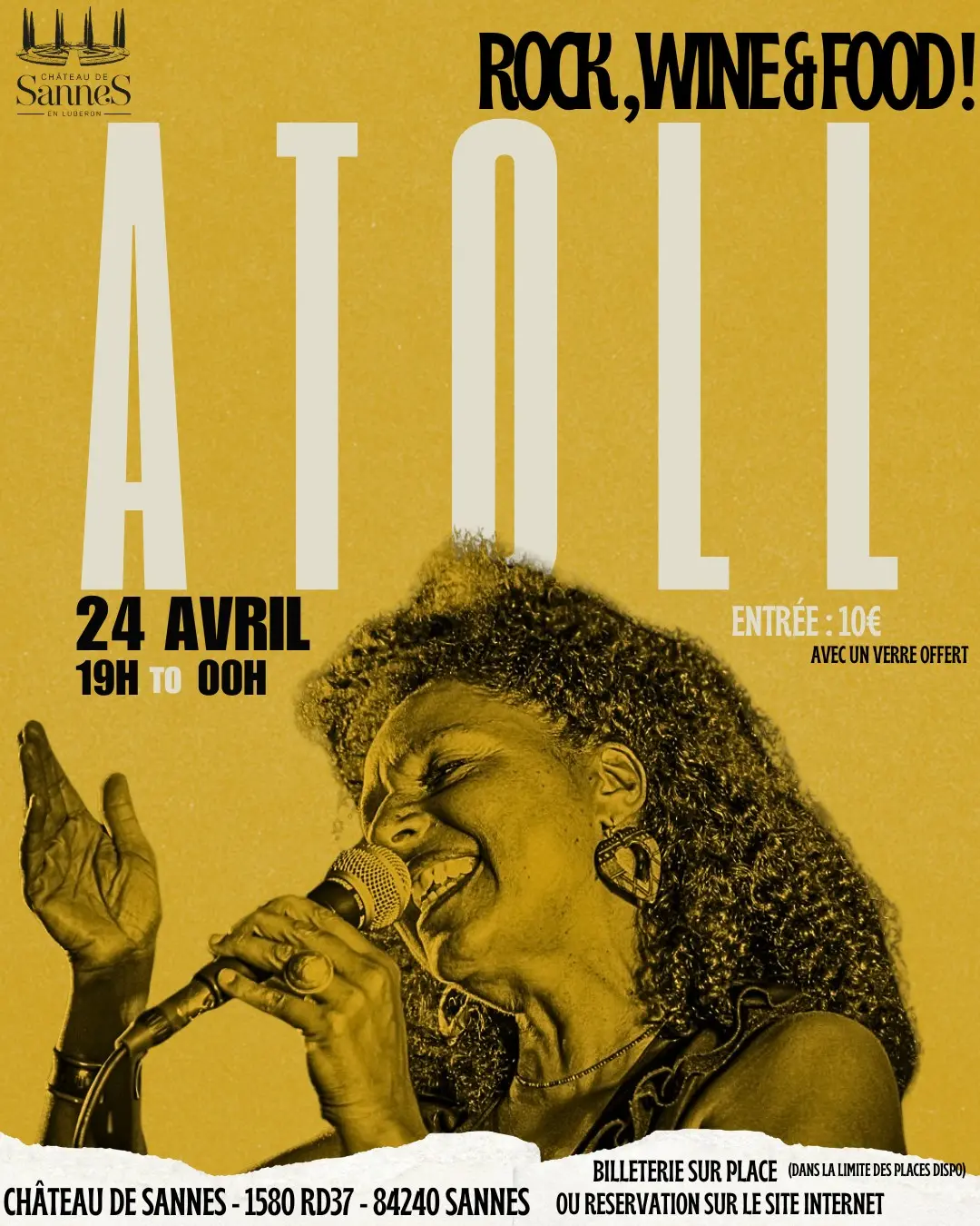 Atoll en concert au Château de Sannes