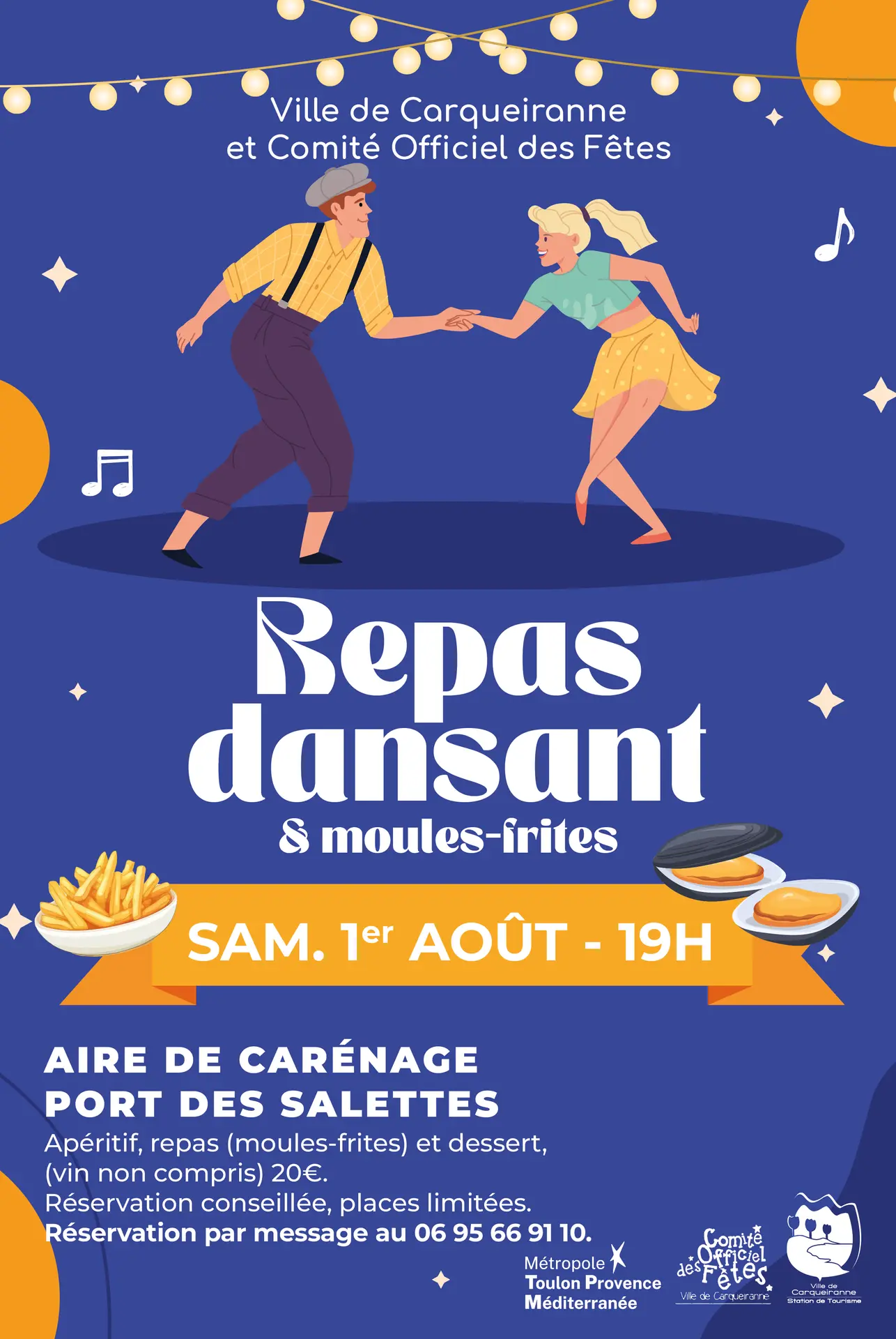 Repas dansant avec animations musicales