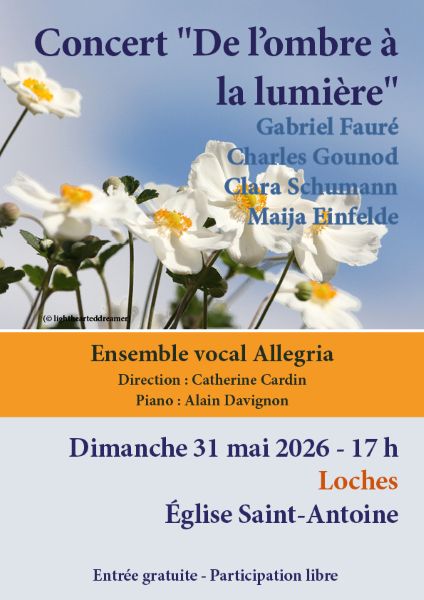 Concert "De l'ombre à la lumière"