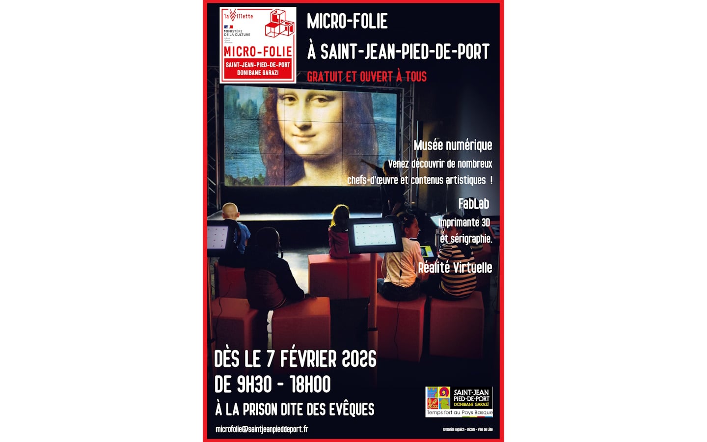 Micro-Folie-thématique "Animaux réels ou imaginaires" : matin, visite libre, et réalité virtuelle. Après-midi : visites guidées et ateliers