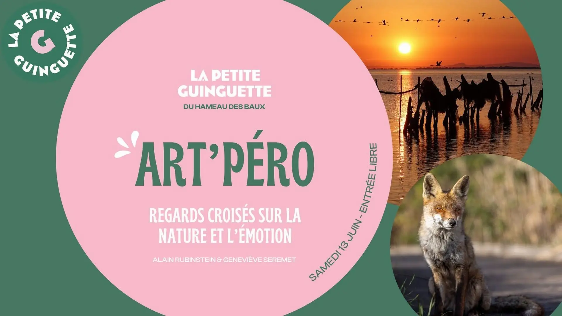 Art'péro - Exposition 'Regards croisés sur la nature et l'émotion' au Hameau des Baux