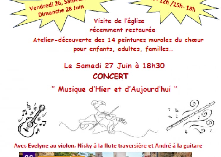 Visite de l’église, ateliers et concert