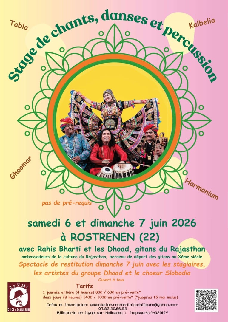 Stages de danses, chants et percussions