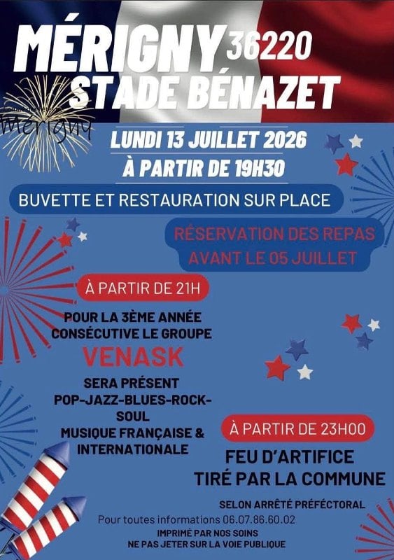 Fête nationale à Mérigny