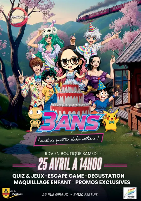 L'aventure quartier otaku continue - 3ans