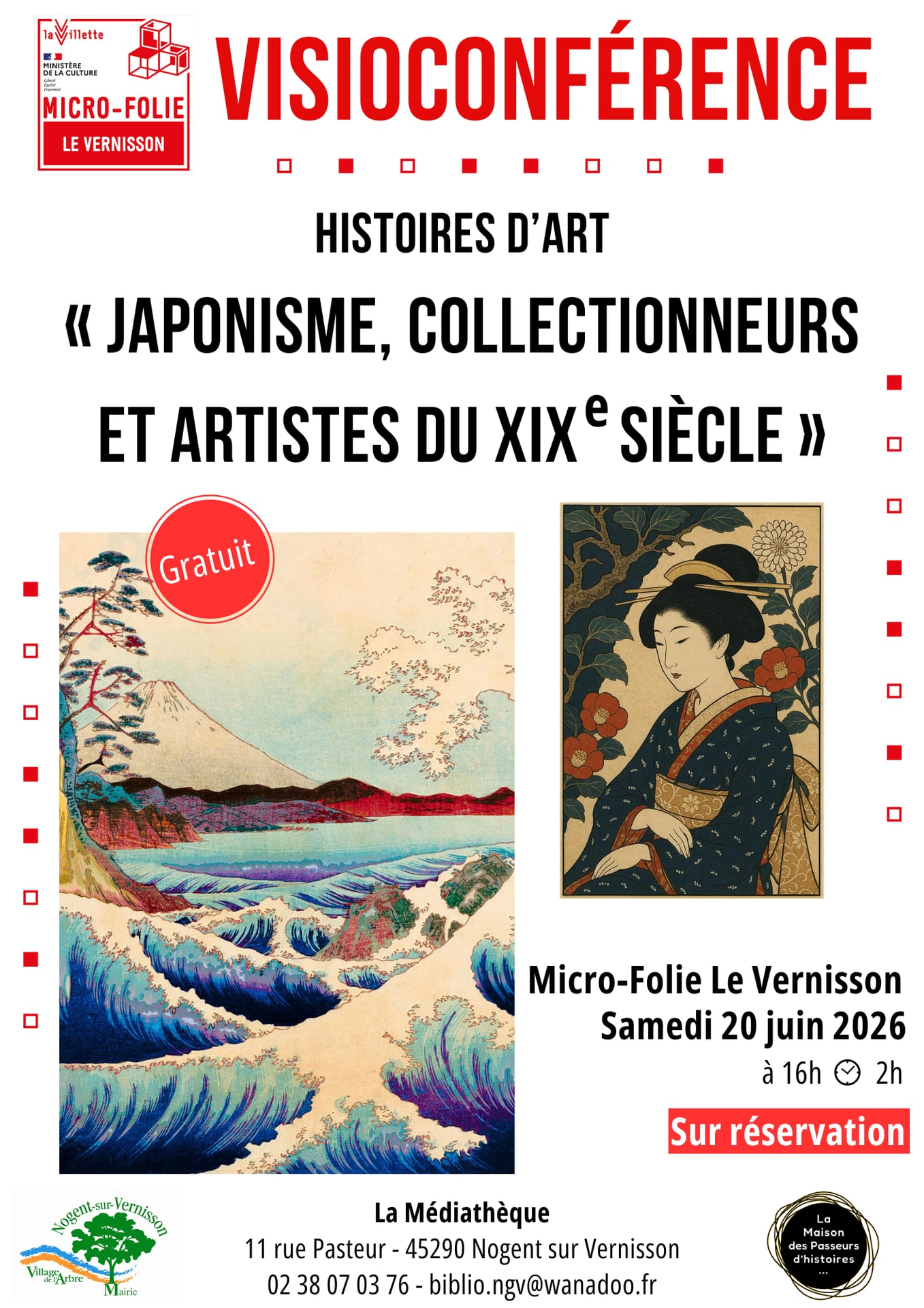 Visio conférence "Japonisme, collectionneurs et artistes du XIXème siècle"