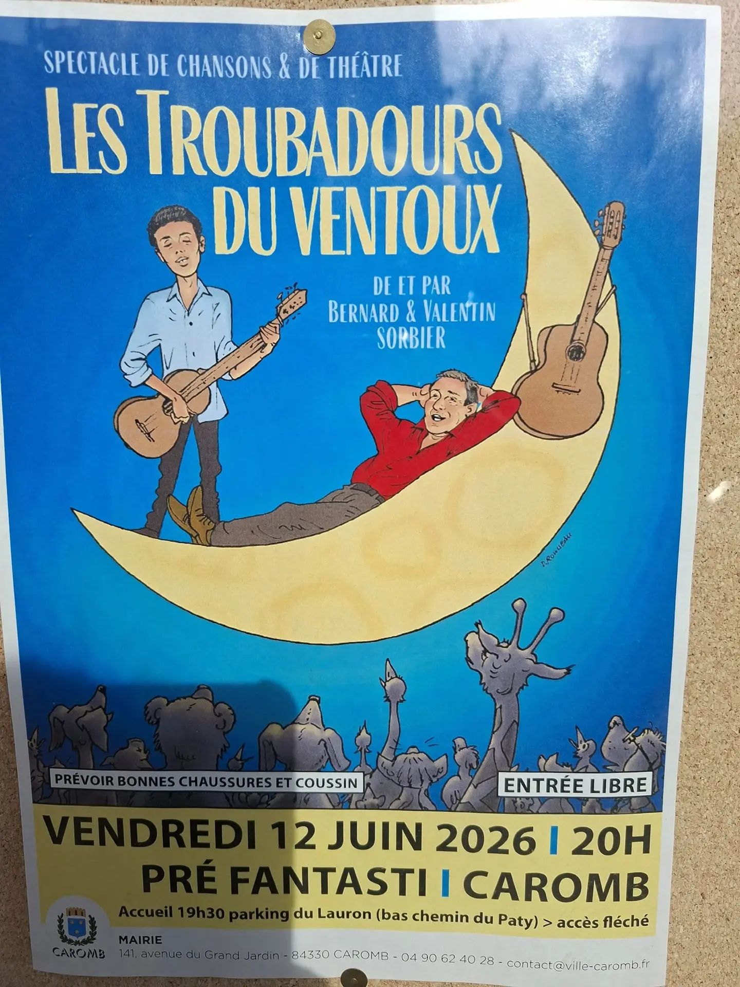 Spectacle de chansons & de théâtre : Les Troubadours du Ventoux