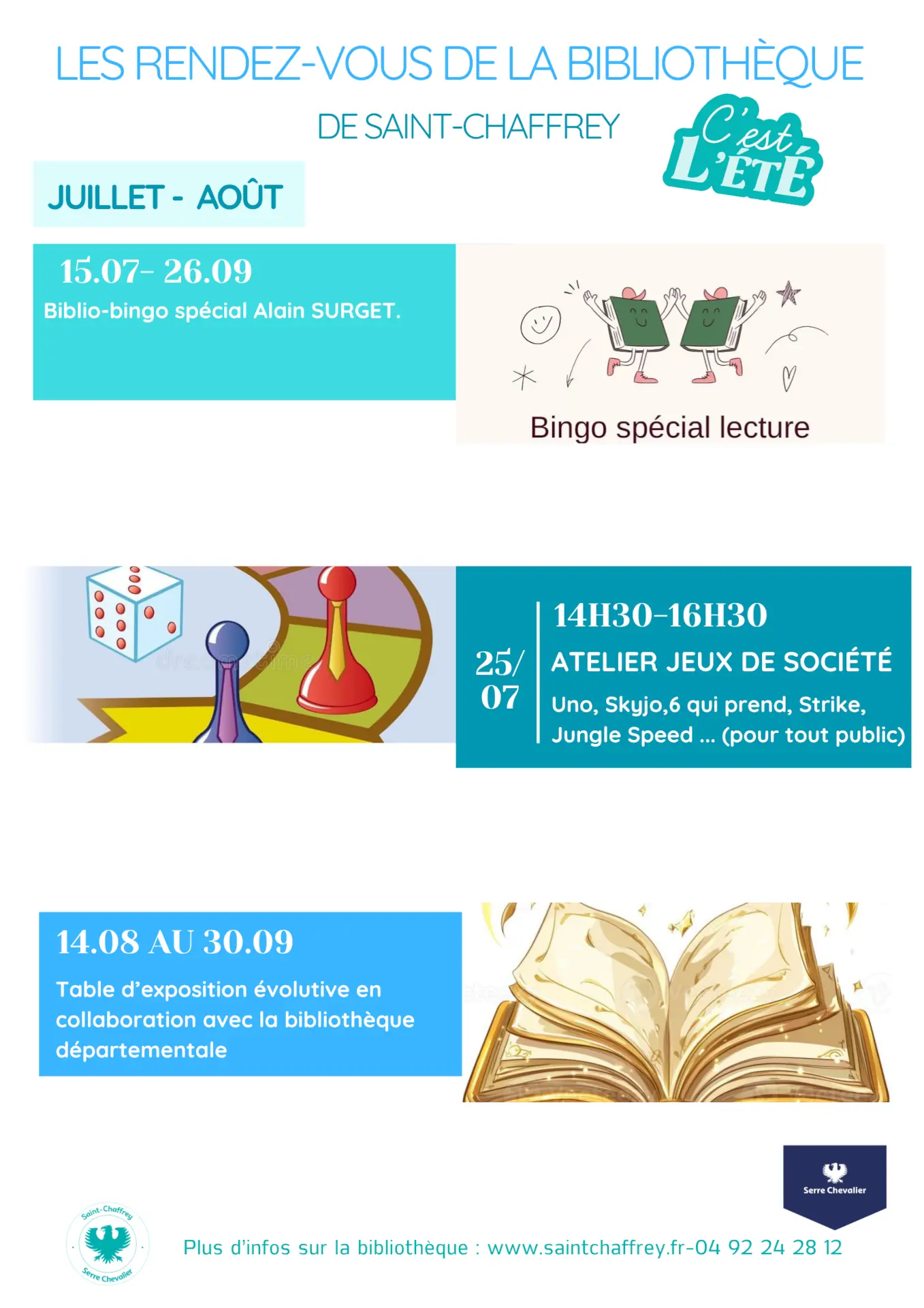 Bingo spécial lecture à la Bibliothèque