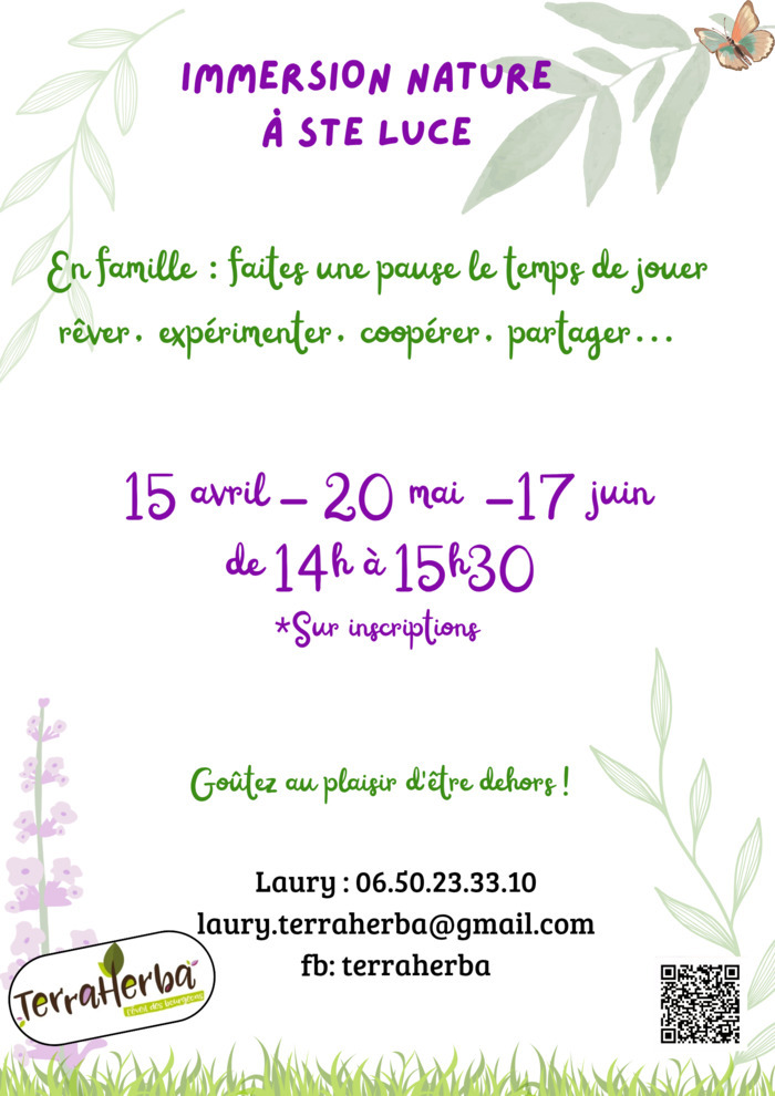 Atelier nature en famille - Association Theraherba