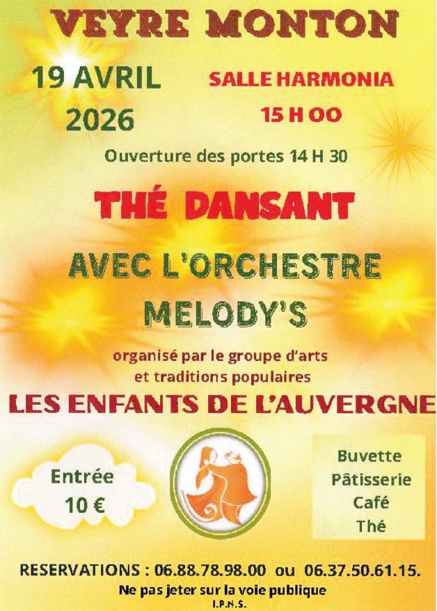 Thé dansant avec l'orchestre Melody's | Salle Harmonia