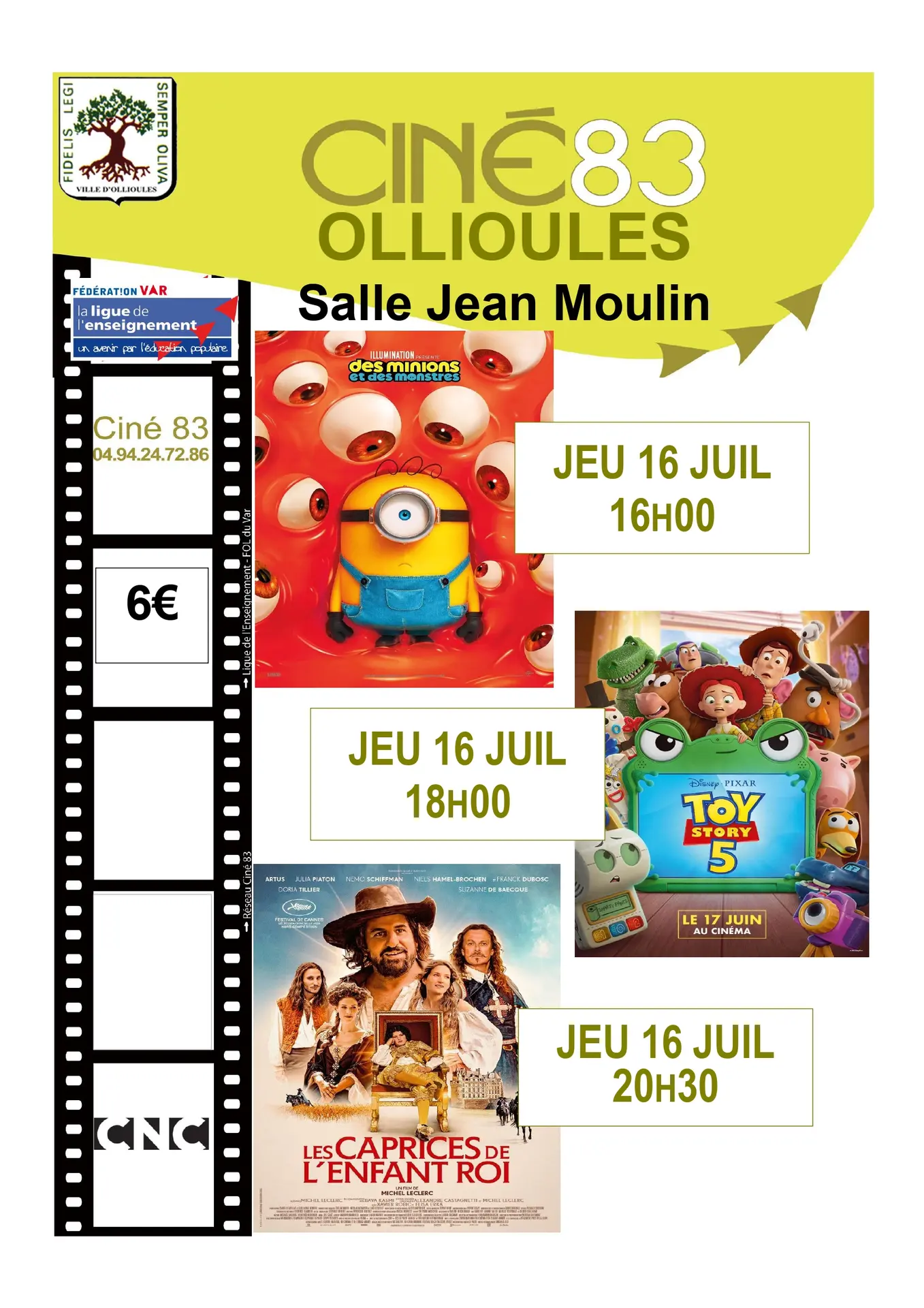 Ciné 83 : projection du film "Toy Story 5"