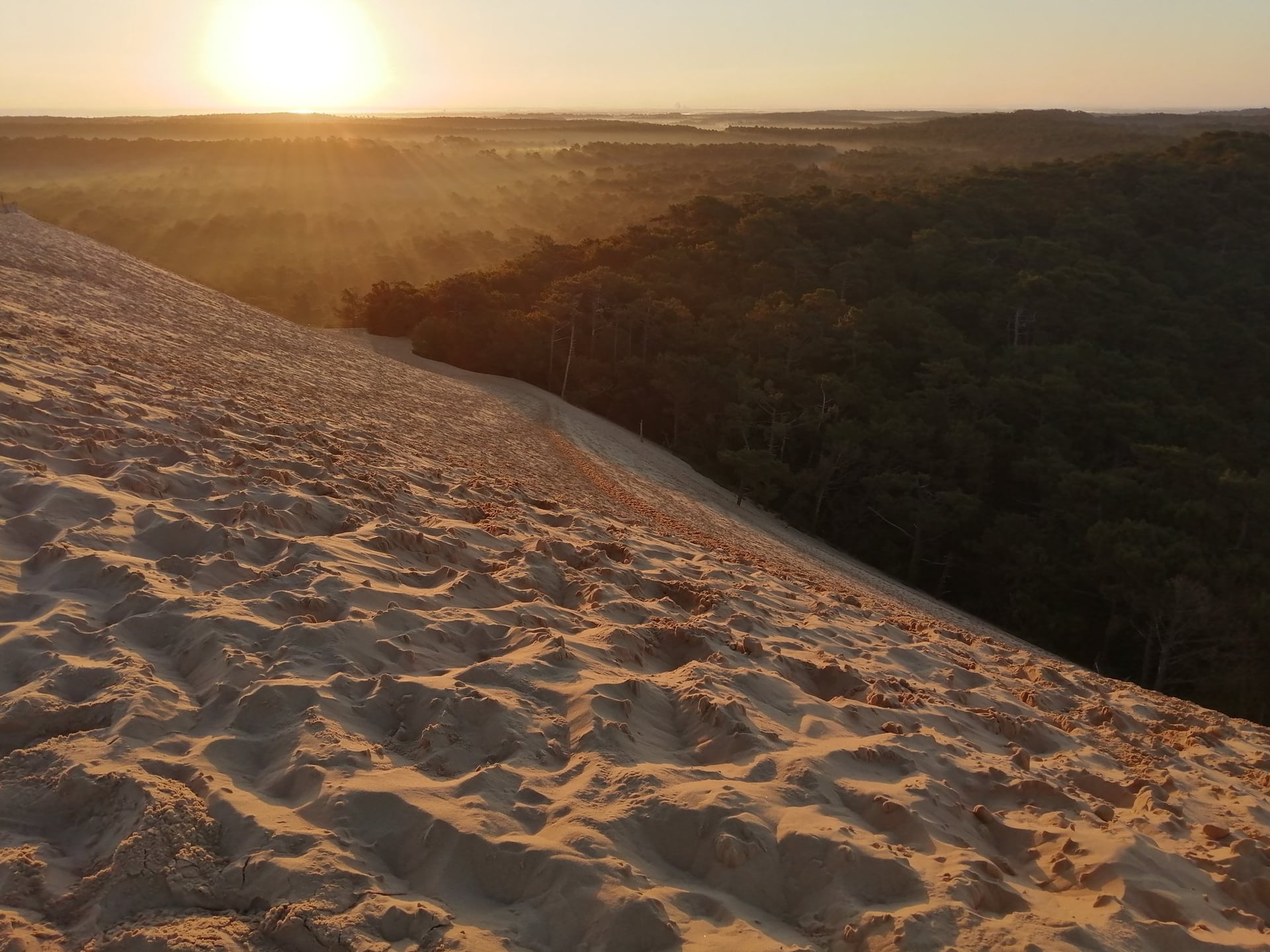 Lever du soleil sur la Dune du Pilat