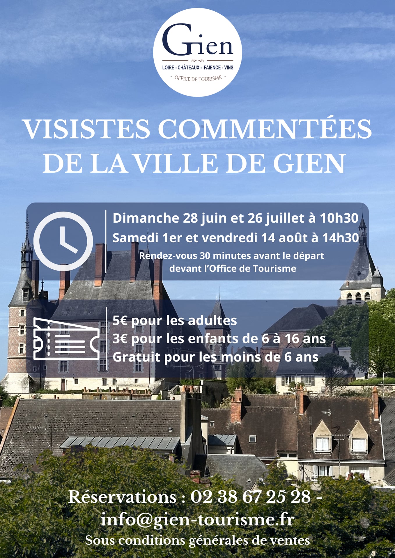 Visites Commentées de la Ville de Gien