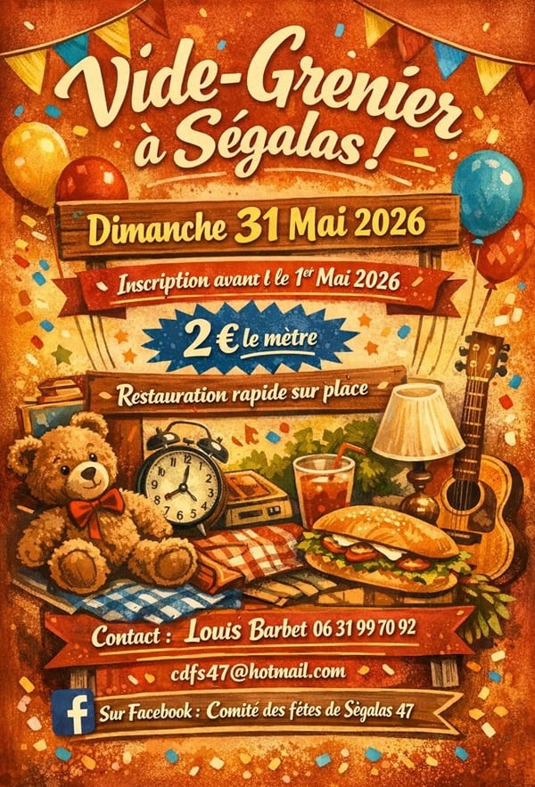 Vide-greniers de Ségalas en fête