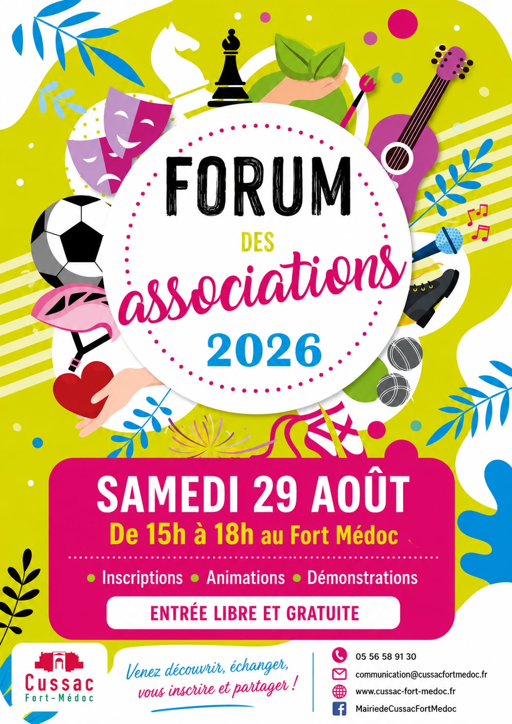 Forum des associations à Cussac-Fort-Médoc