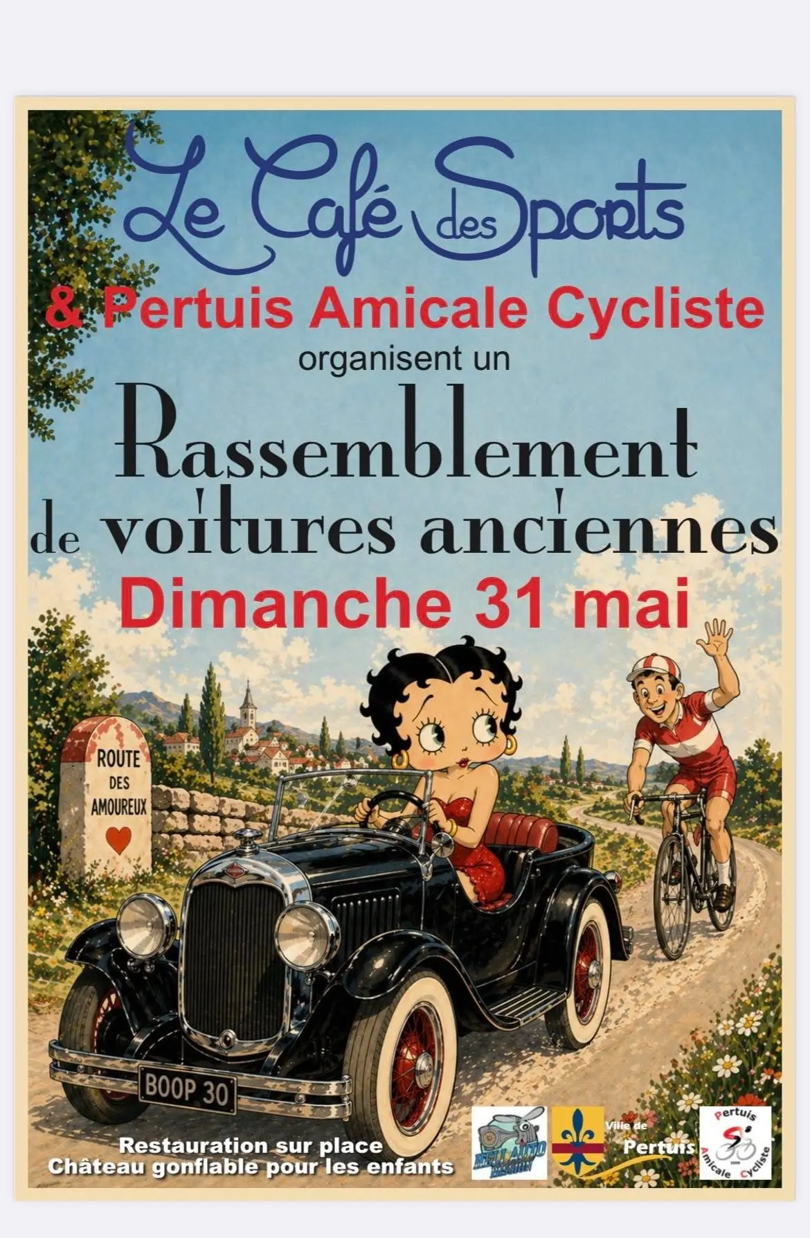 Rassemblement de voitures anciennes